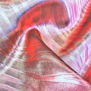 Портьерная ткань Блэкаут цвет бордовый рисунок морской штиль фотография