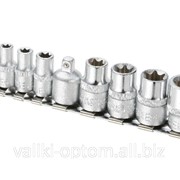 Набор насадок Torx (4шт 1/4“ 4шт 3/8“) с переходником Taiwan фото