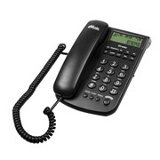Телефон RITMIX RT-440 black, АОН, спикерфон, быстрый набор 3 номеров, автодозвон, дата, время, черный, фото