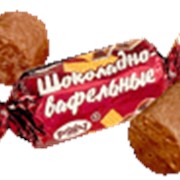 Конфеты неглазированные пралиновые Шоколадно-вафельные, Пралиновые конфеты фотография