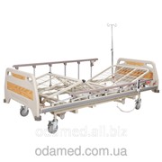Ліжко лікарняне з електромотором на колесах, з поручнями та регуляціею висоти, металевий каркас (4секції) (OSD-91EU)