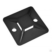 Площадка 25х25 самоклеющаяся под хомуты черная 100шт 9868374 IEK фото