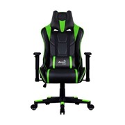 Компьютерное кресло Aerocool AC220 AIR-BG black/green фото