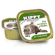 Паштет для кошек KIPPY, говядина и горох 100 г фото