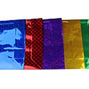 Пакет подарочный голография OMG 20х25х9 см., ассорти OM-LD фото