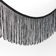 Тесьма декоративная 'Бахрома', 15 см, 5 ± 0,5 м, цвет чёрный фото