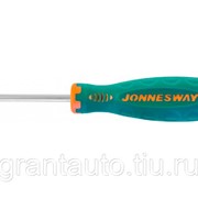 Отвертка JONNESWAY шлиц anti-slip grip SL6.5х100мм фотография