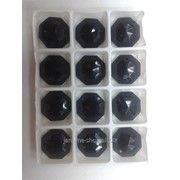 Стразы пришивные стекло, маленькие - черные фото