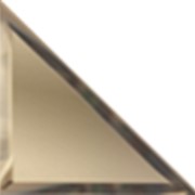 Треугольная зеркальная бронзовая плитка с фацетом 10 мм(180х180мм) фото