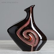 Ваза “Мелодийка“, чёрная, керамика, 36 см фото