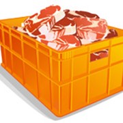 Пластиковые мясные ящики фото