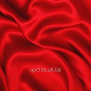 Атлас однотонный средней плотности цвет красный (алый) 01/240 фото