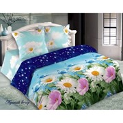 Комплект постельного белья Поплин 3D “Лунный вечер“ коллекция “Жасмин“ 1.5 сп фото