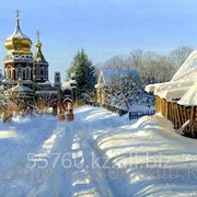 Картина по номерам Зимняя церковь фото