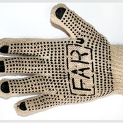 Трикотажные перчатки c ПВХ-нанесением фото