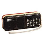 Радиоприемник BKK-837 (microSD, USB/TF/FM, AUX,часы) фото
