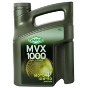 YACCO MVX 1000 4T 10W-50, 4л масло для мотоциклов