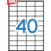 Этикетки быстрого отклеивания APLI Express Mailing, прямоугольные, белые, 52,5*29,7 мм, 4400 шт. фотография