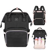 Сумка-рюкзак для мамы и малыша без USB Чёрная