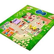 Детский 3D ковер “Игровой домик“ зеленый, 80х100см (IVI) фото