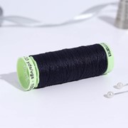 Нитки Top Stitch, 30 м, цвет чернильно-чёрный фото