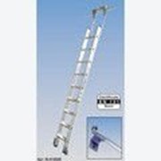 Алюминиевая лестница для стеллажей, со ступенями 8 шт для круглой шины Stabilo KRAUSE 819338 фото