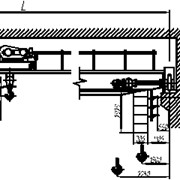 Кран мостовой электрический г/п 12,5/3,2тн для установки в закрытых цехах и выполнения погрузочно-разгрузочных работ.