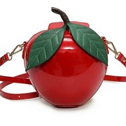 Сумка яблоко Евы красное фото