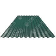 Гофрированный лист В-19 0,5x1140x2000 Полиэстер RAL 6005 (Зелёный мох) двухсторонний фото