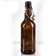 Стеклянная пивная бутылка Докер 0.5 л с бугельной пробкой