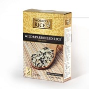 Rice Wild&Parboiled (смесь рисов Дикий + Парбоилд) порционный, упаковка 5*80 г/ ТМ World's rice фото