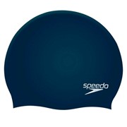 Шапочка для плавания SPEEDO Plain Flat Silicone Cap , арт.8-709910011, ТЕМНО-СИНИЙ, силикон фото