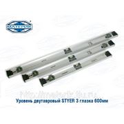 Уровень двутавровый Стайер | Stayer 3 глазка 600мм фото
