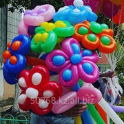 Цветы из шаров фотография