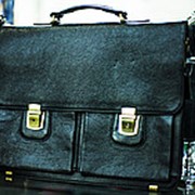 Мужская сумка-портфель SEHGAL 40х32см черная фотография