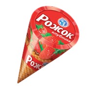 Мороженое “Рожок“ Клубника фото