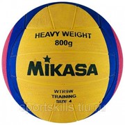 Мяч для водного поло "MIKASA WTR9W" р.4, жен, резина, вес 800 г, дл.окр. 65-67см,желто-сине-роз