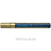 Маркер перманентный для маркировки и художественных работ SCHNEIDER Maxx 270 золотой фото