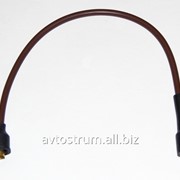 Провод медный коричневый сечением 0,75 мм.кв, наконечник латунный, защитный колпачек ЭПДМ Тип 3 длинна 50 см