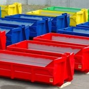 Контейнера мусорные (Abrollcontainer) - склад готовой продукции фотография