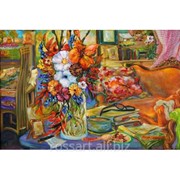 Картина на холсте Цветы Натюрморт 2 фото