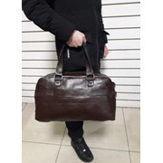 Дорожная сумка мужская коричневая 48 см фотография