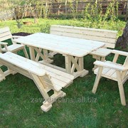 Изготовление деревянной части для садовой мебели фотография