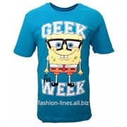 Мужская футболка Geek of the week с губкой Бобом фото
