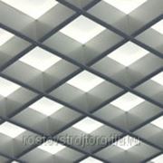 Подвесной потолок Грильято Алюминий матовый фото