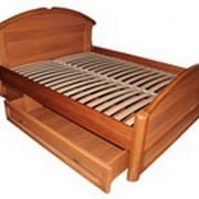 Кровать деревянная "Чайка-дуга с ящиками"