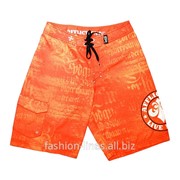 Яркие оранжевые мужские шорты Affliction Break