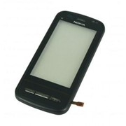 Тачскрин (сенсорное стекло) для Nokia C6-00 black фото