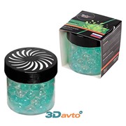 Ароматизатор на панель гелевый AIRLINE Банка с гелевыми шариками Зеленый чай фото