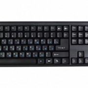 Клавиатура CBR KB-108, 104 кл. + регул. громк., офисн., перекл. языка 1 кнопкой, USB, черная фото
